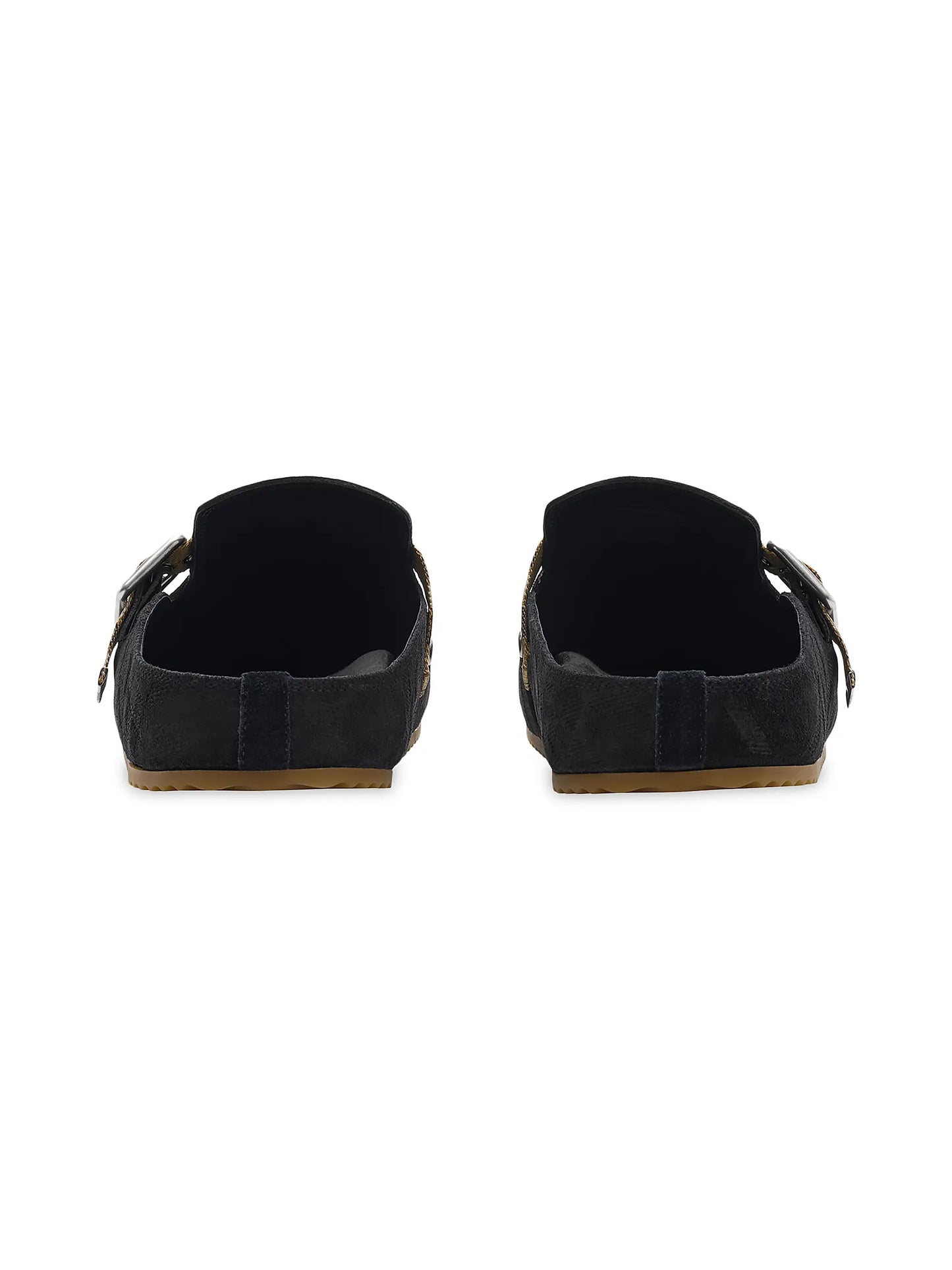 Check Suede Urchin Clogs