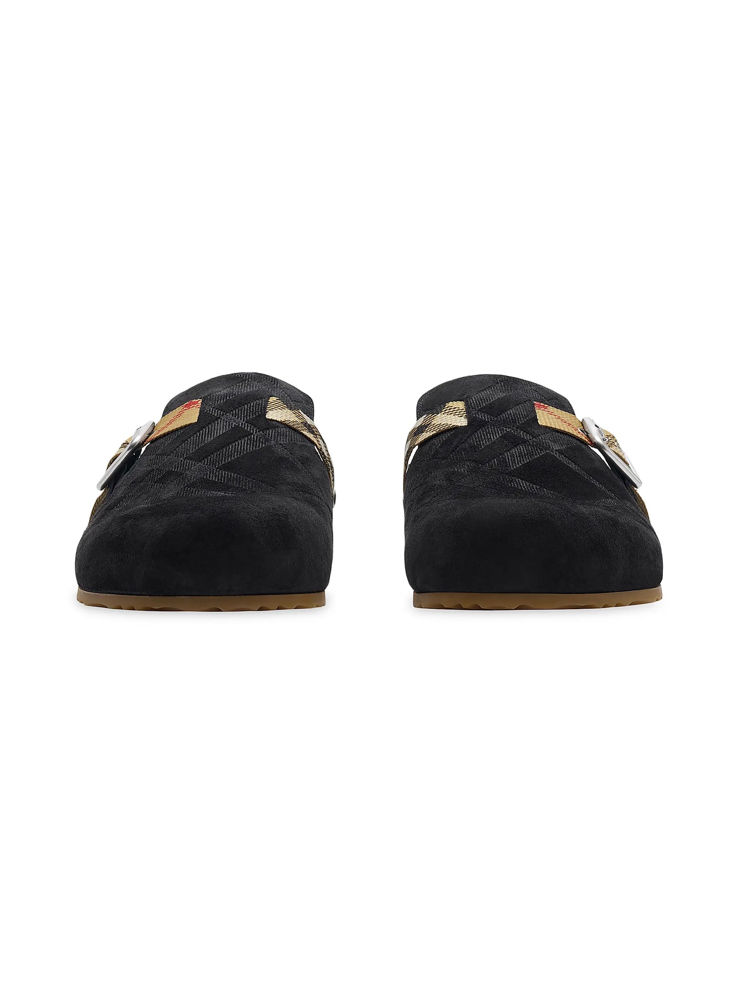 Check Suede Urchin Clogs