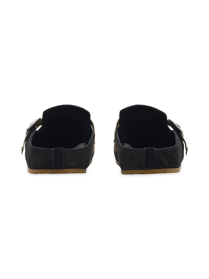 Check Suede Urchin Clogs