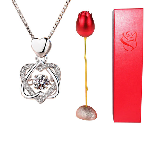 Eternal Rose with Surprise Necklace