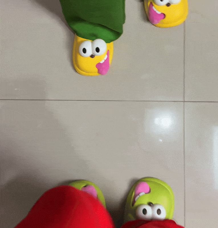 SoleBuddies™ Kissing Slippers