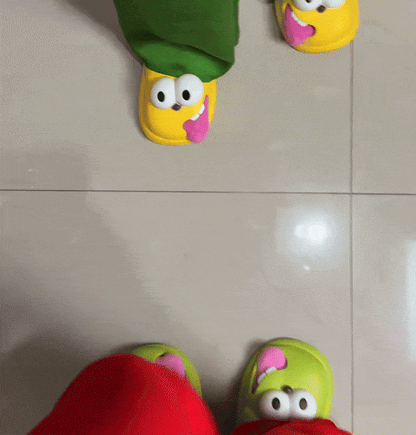 SoleBuddies™ Kissing Slippers