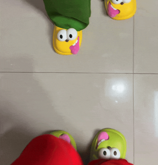 SoleBuddies™ Kissing Slippers