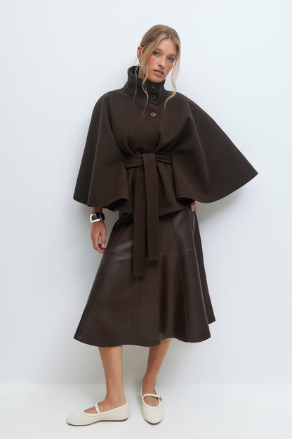 Solenne Cape Coat